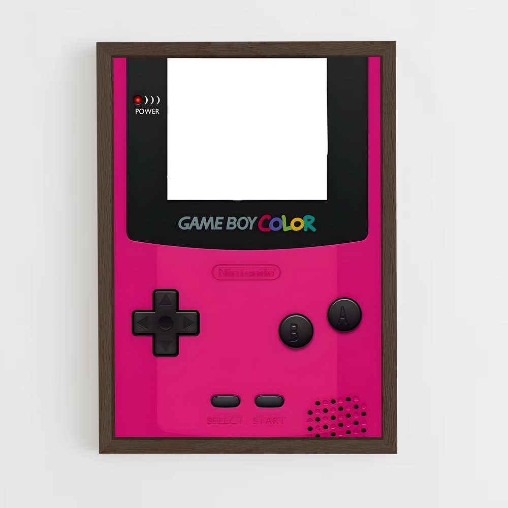 Poster Pink Power-Up – affiche Consoles (vue 5)